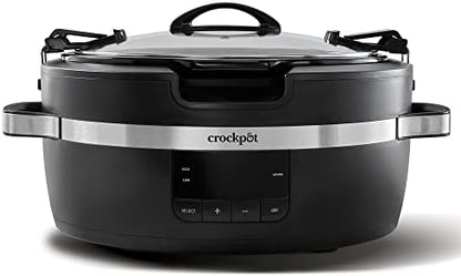 Crock-Pot Thermoshield 6 Quart Slow Cooker with Carry Handles UJBK