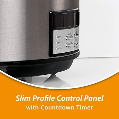 Crock-Pot 8 Quart Programmable Slow Cooker with Auto Warm SFL8