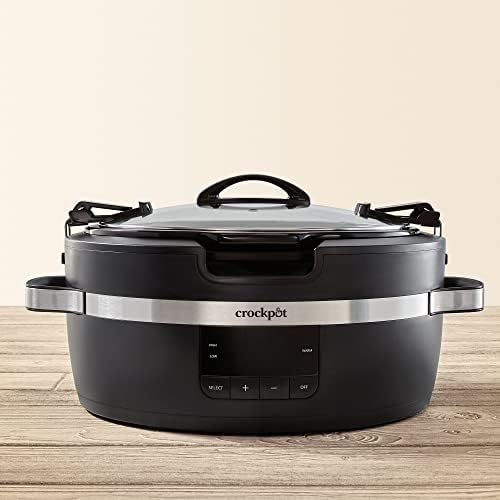 Crock-Pot Thermoshield 6 Quart Slow Cooker with Carry Handles UJBK