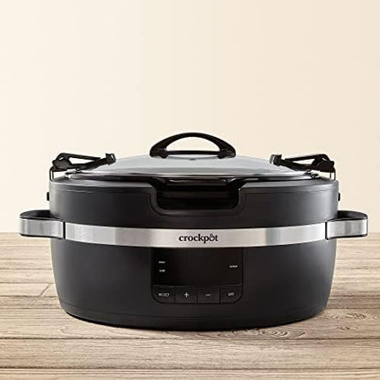 Crock-Pot Thermoshield 6 Quart Slow Cooker with Carry Handles UJBK