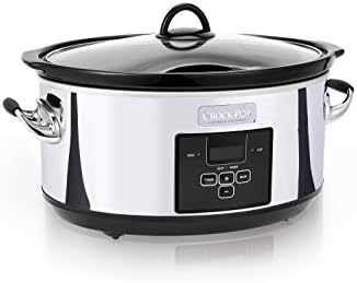 Crock-Pot 7 Quart Programmable Slow Cooker – Polished Platinum 9JUF