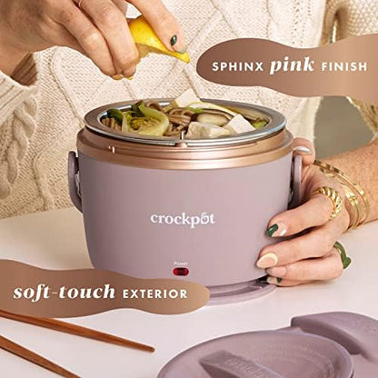 Crock-Pot Electric Lunch Box Food Warmer 20oz – Blush Pink 3NSS