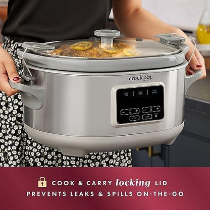 Crock-Pot 7 Quart Programmable Cook & Carry Slow Cooker QZBD