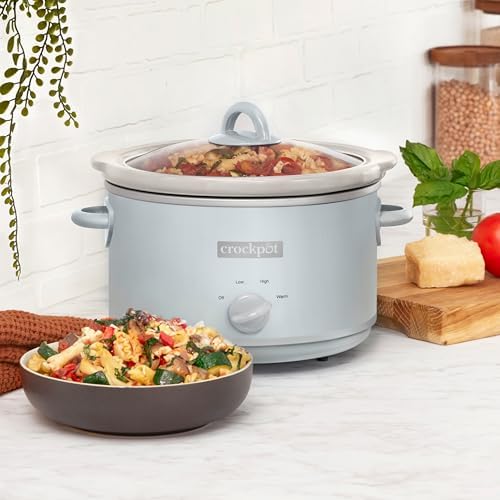 Crock-Pot 4.5 Quart Manual Slow Cooker – Macaroon Blue OTWB