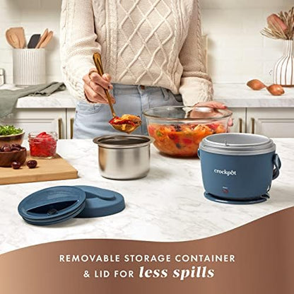 Crock-Pot Electric Lunch Box Food Warmer 20oz – Faded Blue L2PK