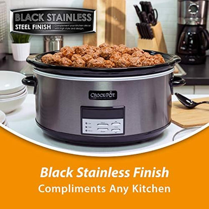 Crock-Pot 8 Quart Programmable Slow Cooker with Auto Warm SFL8