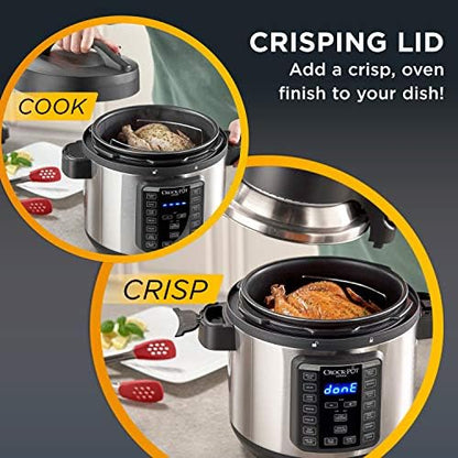 Crock-Pot Express Crisp 8 Quart 10-in-1 Pressure Cooker YVLP