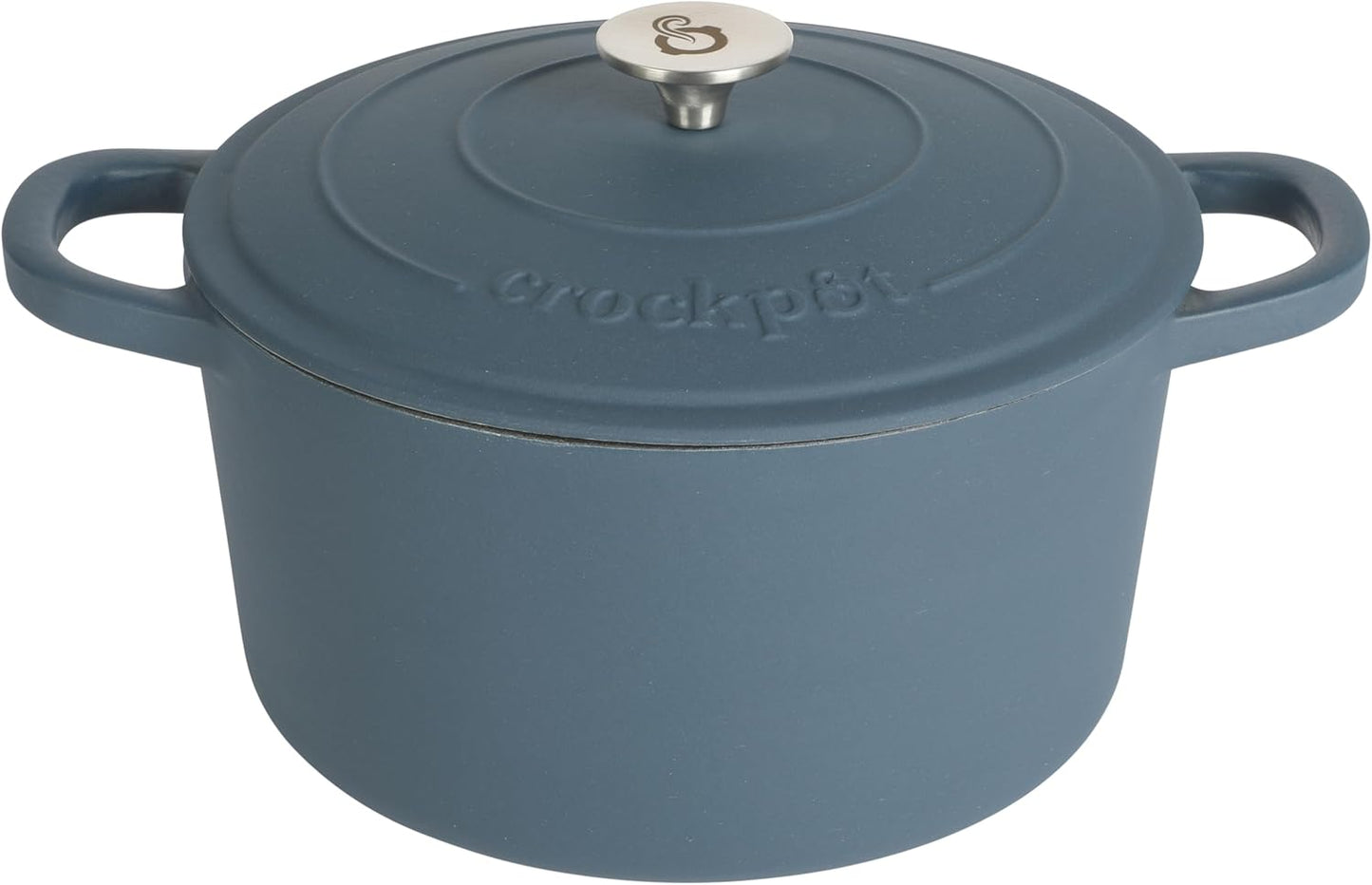 Crock-Pot 3 Quart Enameled Cast Iron Dutch Oven – Aqua CSEL