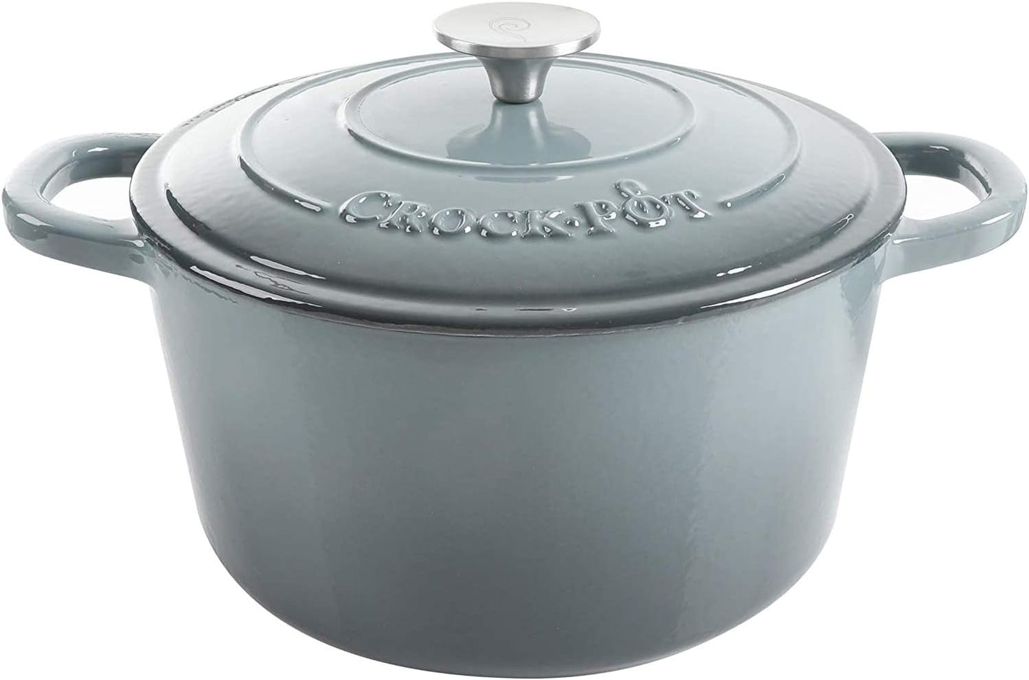 Crock-Pot 3 Quart Enameled Cast Iron Dutch Oven – Aqua CSEL