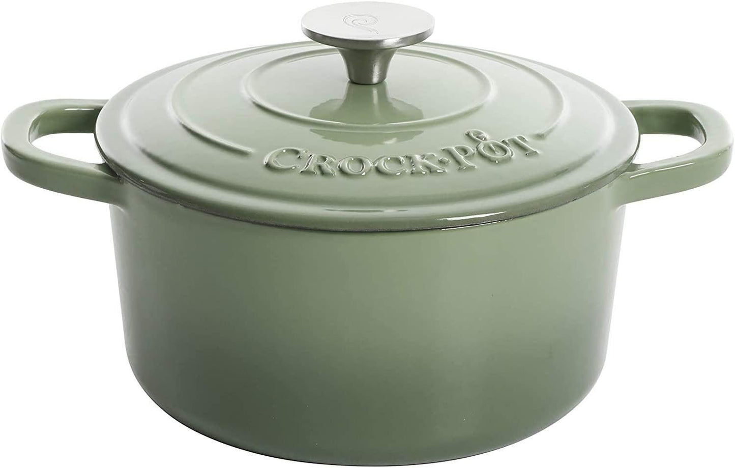Crock-Pot 3 Quart Enameled Cast Iron Dutch Oven – Aqua CSEL