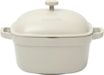 Crock-Pot 3 Quart Enameled Cast Iron Dutch Oven – Aqua CSEL