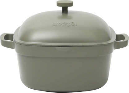 Crock-Pot 3 Quart Enameled Cast Iron Dutch Oven – Aqua CSEL